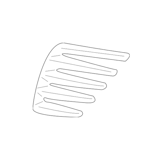 Genuine Lexus 52165-24010 RC Phase 1 O/S Rear Bumper Vent