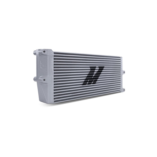 Mishimoto MMOC-OO-17SL Heavy-Duty Oil Cooler - 17in. Opposite-Side Outlets - Silver