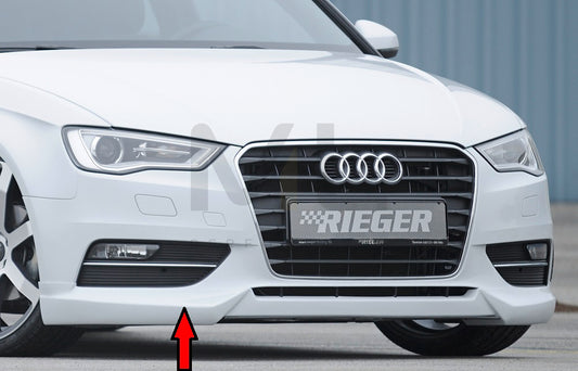 Rieger 00056780 Audi 8V A3 Front Splitter 1 | ML Performance UK Car Parts