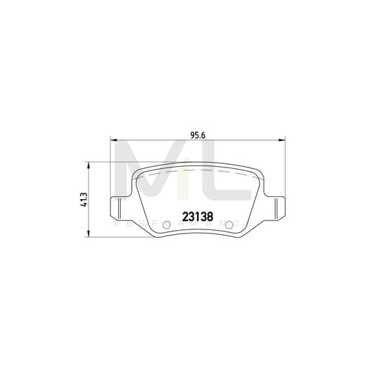 Brembo P 50 090 Brake Pad Set Excl. Wear Warning Contact, With Brake Caliper Screws | ML Performance Car Parts
