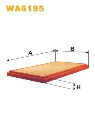 WIX Filters WA6195 Air Filter For BMW 2500-3300 (E3) Saloon