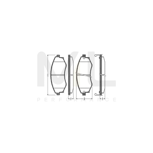 Bosch 0986Tb2171 Brake Pad Set Excl. Wear Warning Contact, With Accessories  | ML Performance Car Parts