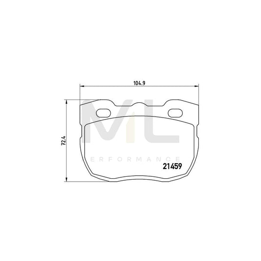 Brembo P 99 001 Brake Pad Set For Land Rover Defender Excl. Wear Warning Contact | ML Performance Car Parts