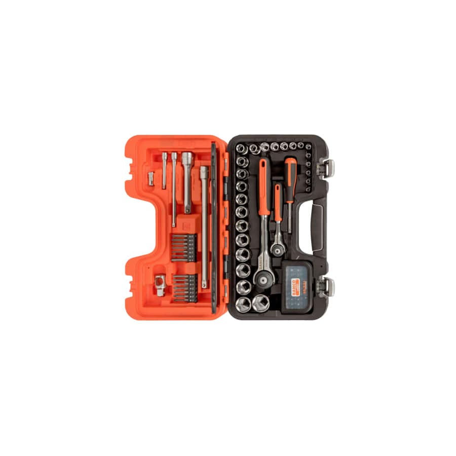 Bahco BAHSW79 SW79 1/4in & 1/2in Drive Swivel Socket Set, 79 Piece | ML Performance UK