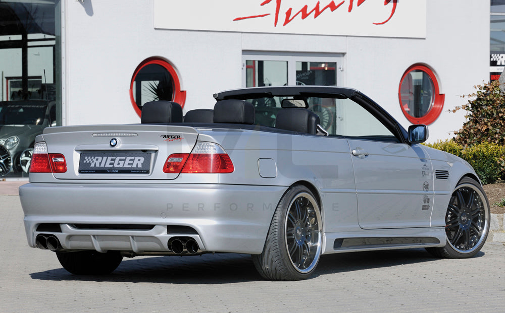 Rieger 00050254 BMW 3 Series E46 Rear Diffuser 2 | ML Performance UK Car Parts