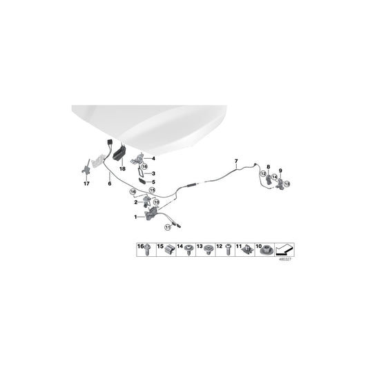 Genuine BMW 51237300550 F48 Catch Bracket (Inc. X1 25iX, X1 20iX & X1 20i) | ML Performance UK