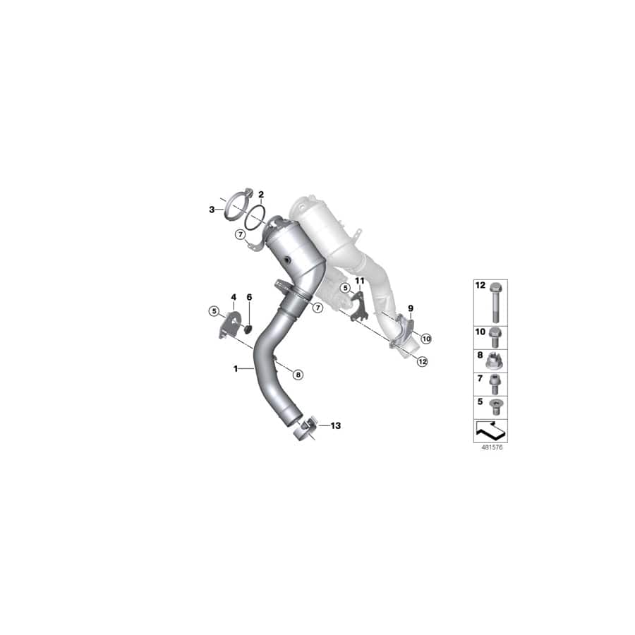 Genuine BMW 18328671519 G15 G11 G07 Spacer Plate (Inc. M550iX, M850iX & 750i) | ML Performance UK Car Parts