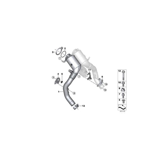 Genuine BMW 18328671519 G15 G11 G07 Spacer Plate (Inc. M550iX, M850iX & 750i) | ML Performance UK Car Parts