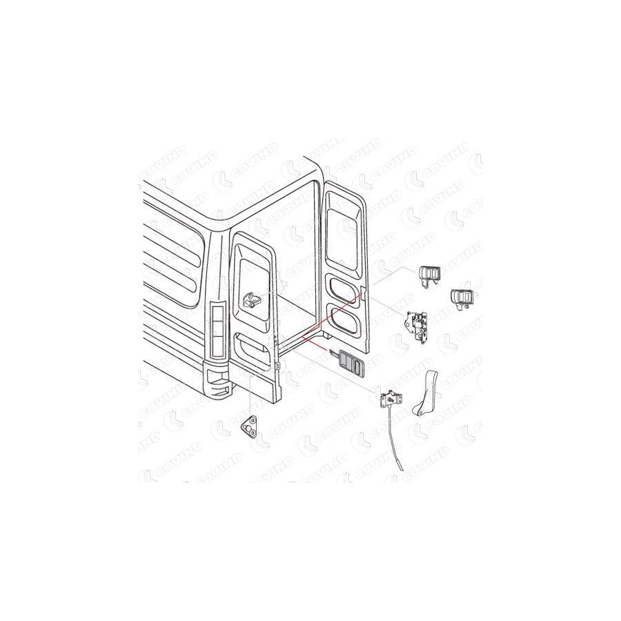 Covind C39/190 Door Handle For Iveco Daily | ML Performance UK