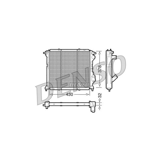 Denso DRM23027 Drm23027 Engine Radiator For Renault Rapid Van (F40, G40) | ML Performance UK
