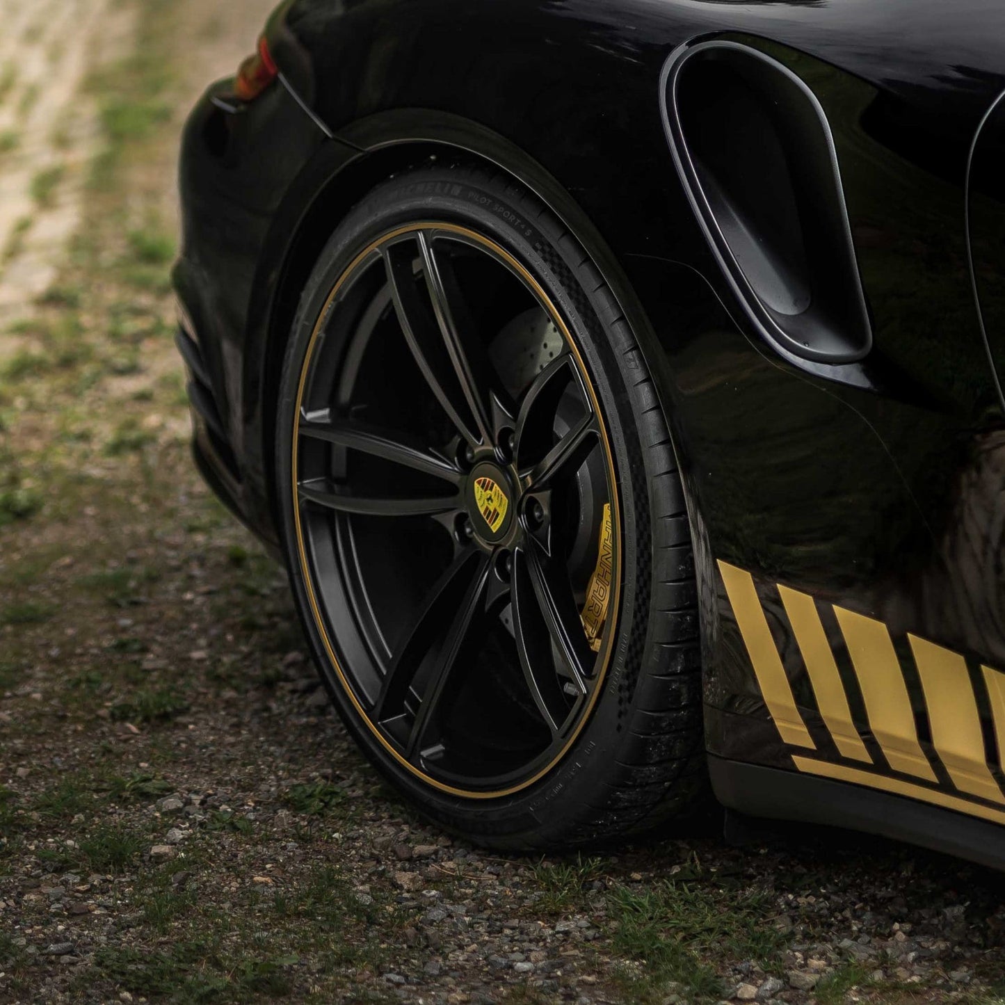 MANHART MHR991TS91221 TECHART FORMULA IV RIM SET FOR PORSCHE 911 TURBO (S)  SILK MATTE BLACK