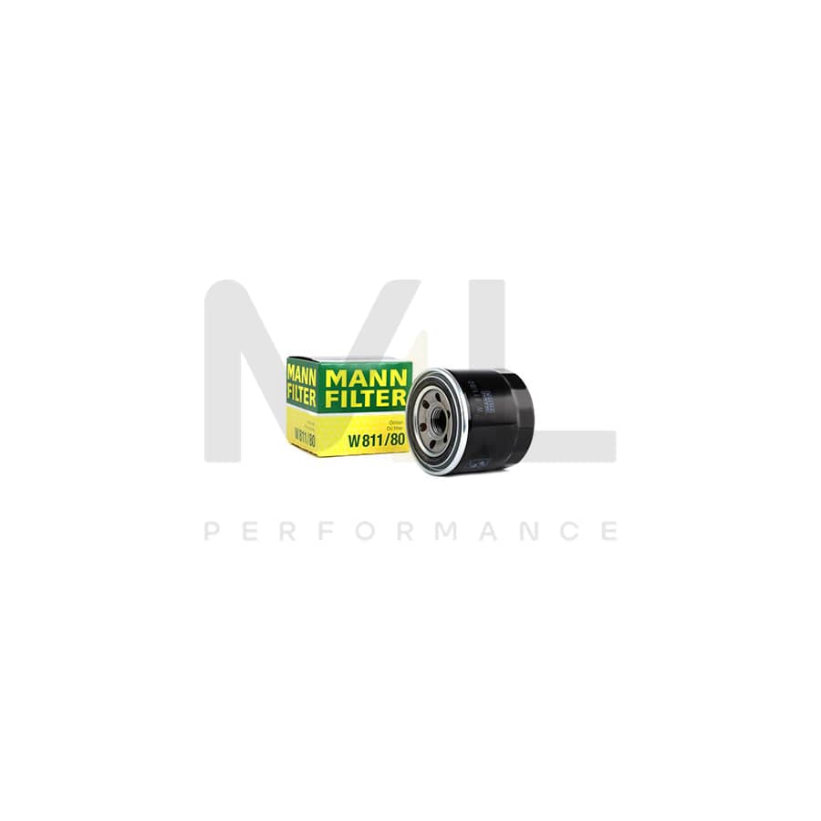 MANN-FILTER W 811/80 Oil Filter Spin-on Filter, with one anti-return valve | ML Performance Car Parts