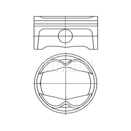MAHLE ORIGINAL 6272301 Piston for MAZDA 323 78,5 mm, with piston rings | ML Performance Car Parts