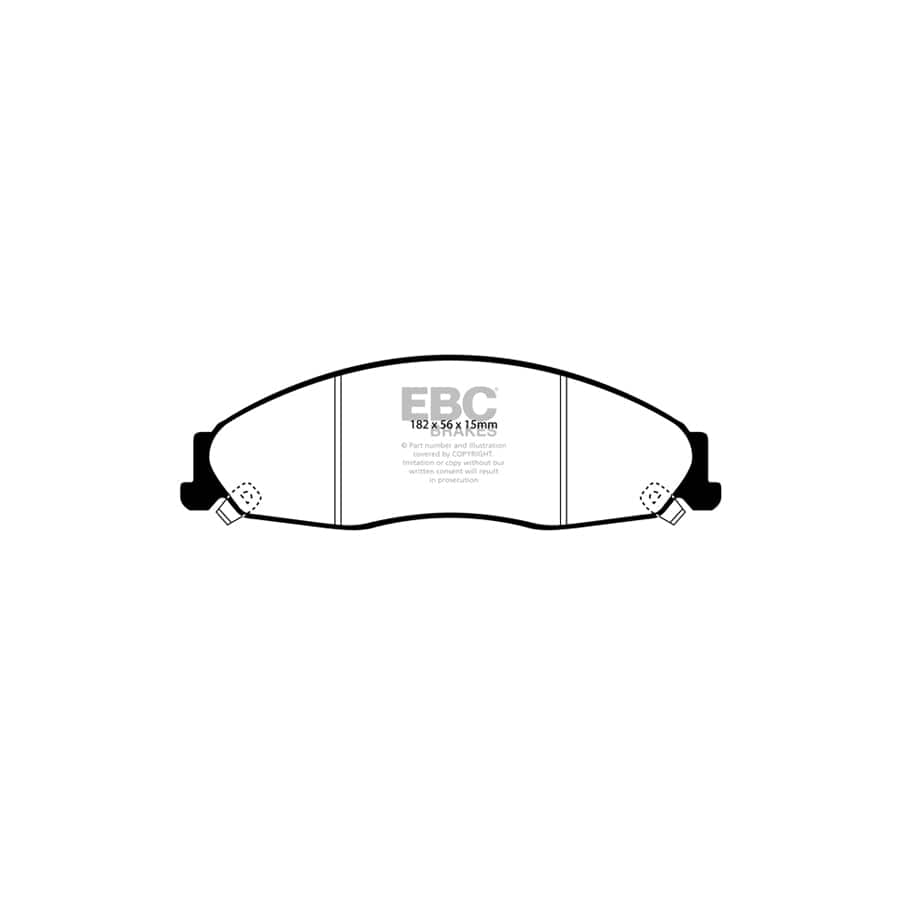 EBC PDKF322 Cadillac Ultimax Front Brake Pad & Plain Disc Kit (Inc. CTS & STS) 2 | ML Performance UK Car Parts