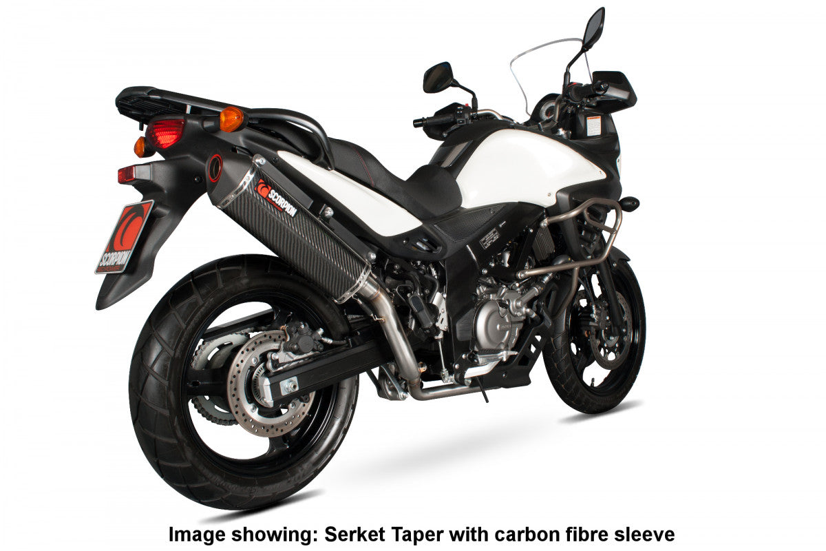 Scorpion RSI114SEO Suzuki DL650 V-Strom Serket Parallel Slip-On - Brushed Stainless Steel Sleeve | ML Performance UK UK