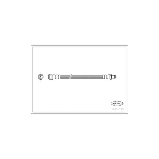 Corteco 19031050 Brake Hose Suitable For Mercedes-Benz Ml-Class (W163) | ML Performance UK