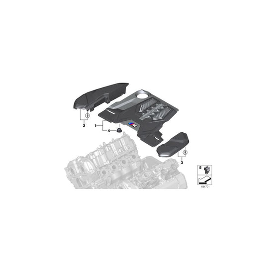 Genuine BMW 11147852131 F92 F93 F91 Engine Cover (Inc. M5 & M8) | ML Performance UK Car Parts