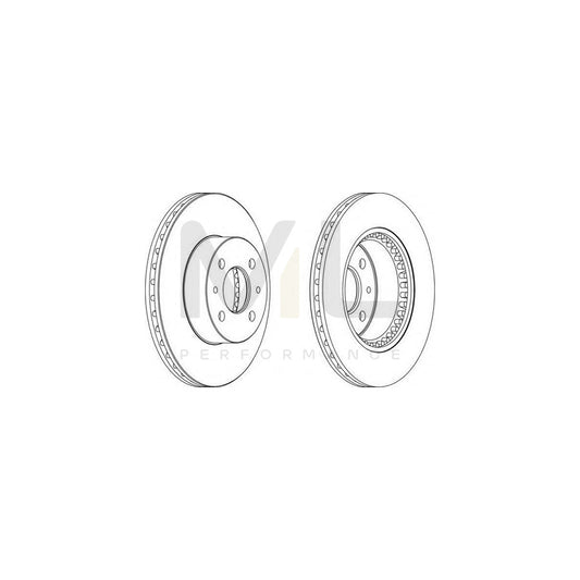 FERODO DDF1006-1 Brake Disc Vented, with bolts/screws | ML Performance Car Parts