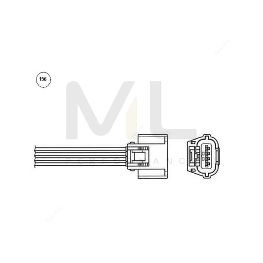 NTK Lambda Sensor - Oxygen / O2 Sensor (NGK 97305) - OZA866-EE1 | ML Car Parts UK | ML Performance