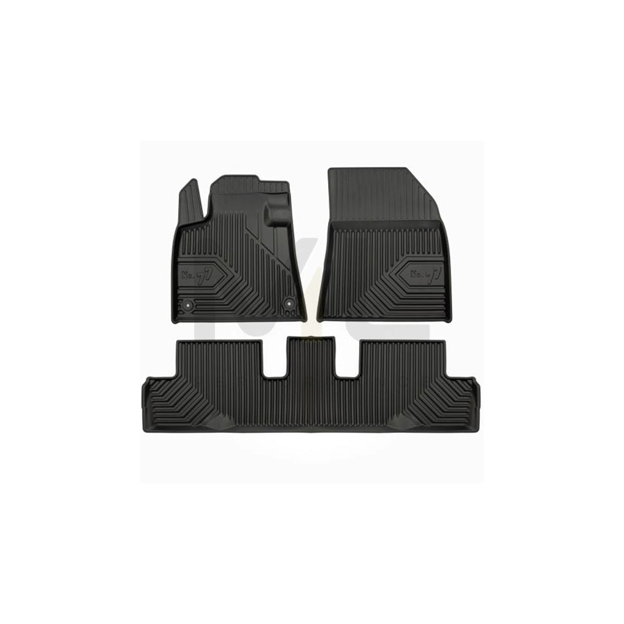 FROGUM Tailored 77408159 Floor mat set for CITROﾃ起 C4 II Picasso Elastomer, Front and Rear, Quantity: 3, Black | ML Performance Car Parts