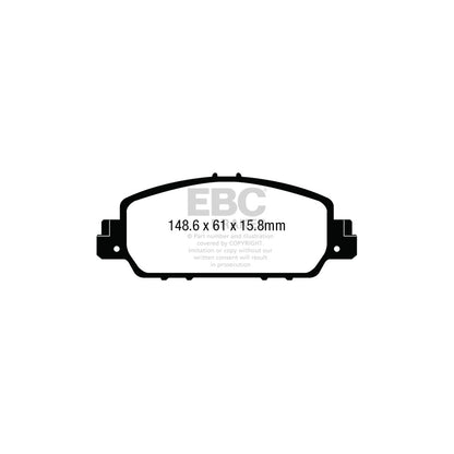 EBC DP23014 Honda HR-V Greenstuff Front Brake Pads 2 | ML Performance UK Car Parts