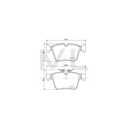 Hella 8DB 355 021-831 Brake Pad Set Prepared For Wear Indicator | ML Performance Car Parts