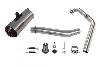 Scorpion PYA115SYSTEO Yamaha YZF-R125 Red Power Full System - Titanium Sleeve | ML Performance UK UK