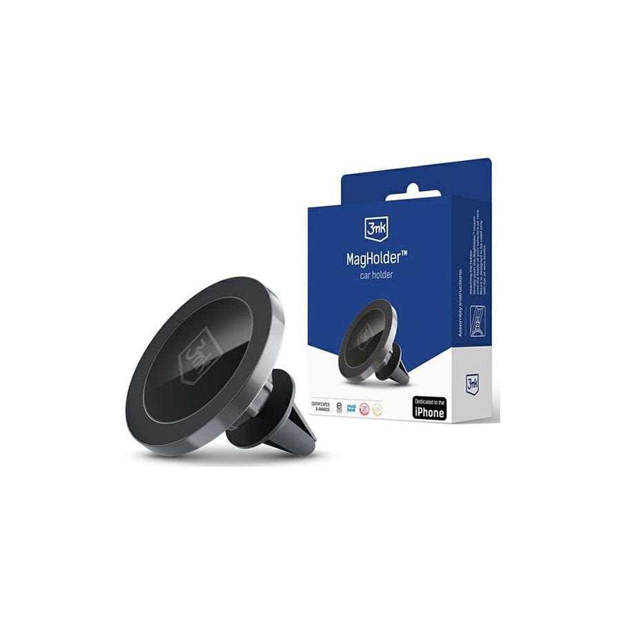 3MK Holder Magholder Magnetic Holder For The Ventilation Grille With Magsafe. Black