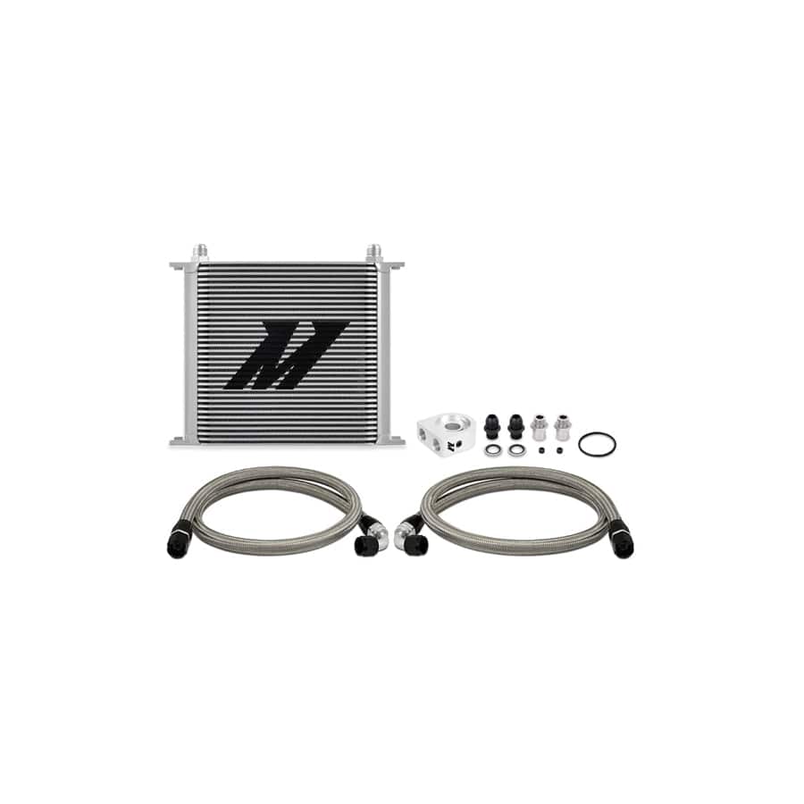Mishimoto MMOC-U34SL Universal Oil Cooler Kit 34-Row Silver