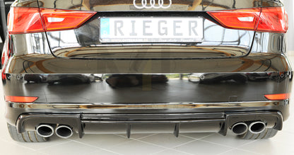 Rieger 00088164 Audi 8V S3 Rear Diffuser 6 | ML Performance UK Car Parts