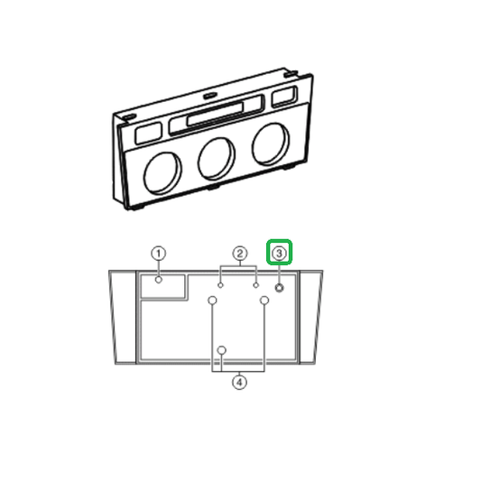 Genuine Lexus 90010-01047 IS Phase 1 Air Conditioning Control Bulb 3