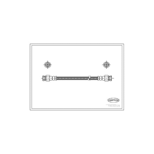 Corteco 19032228 Brake Hose For Skoda Felicia | ML Performance UK