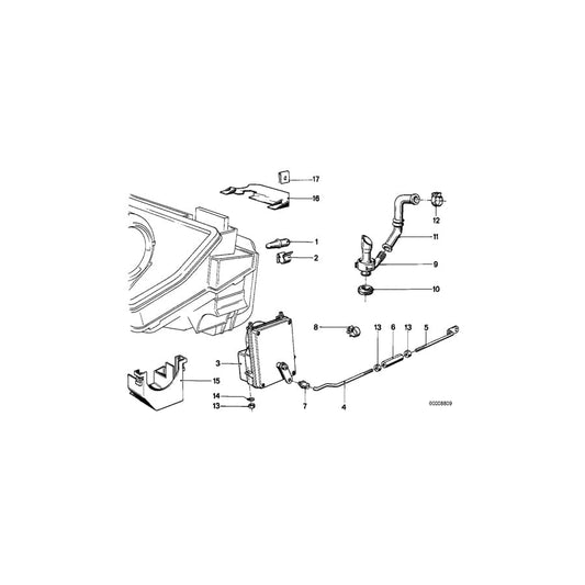 Genuine BMW 64111368449 E23 Outside Temperature Sensor (Inc. 735i, 732i & 733i) | ML Performance UK Car Parts