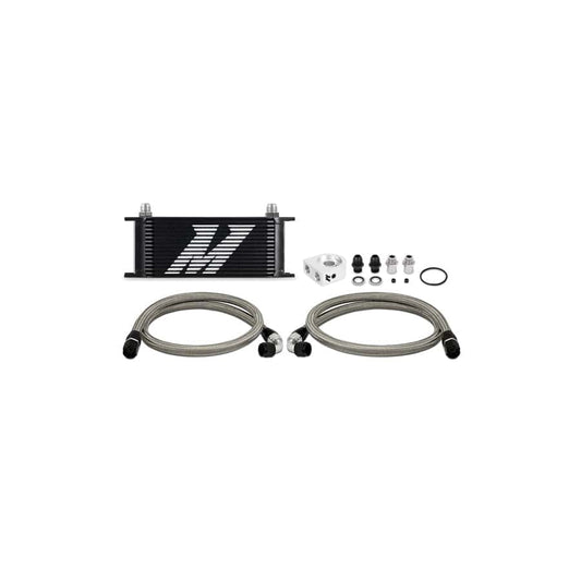 Mishimoto MMOC-U16BK Universal Oil Cooler Kit 16-Row Black