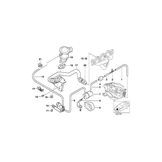 Genuine BMW 11731433822 E36 Bracket, Vacuum Reservoir TLEV (Inc. 318is, 318ti & 318i) | ML Performance UK Car Parts