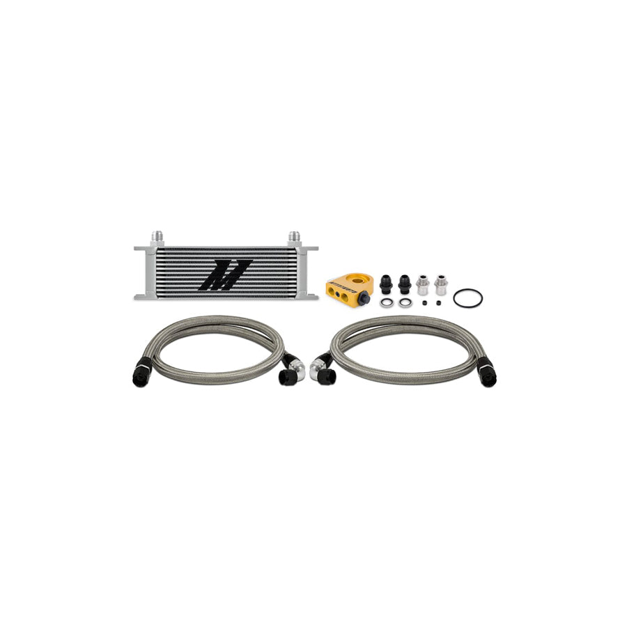 Mishimoto MMOC-U13TSL Universal Thermostatic Oil Cooler Kit 13-Row Silver