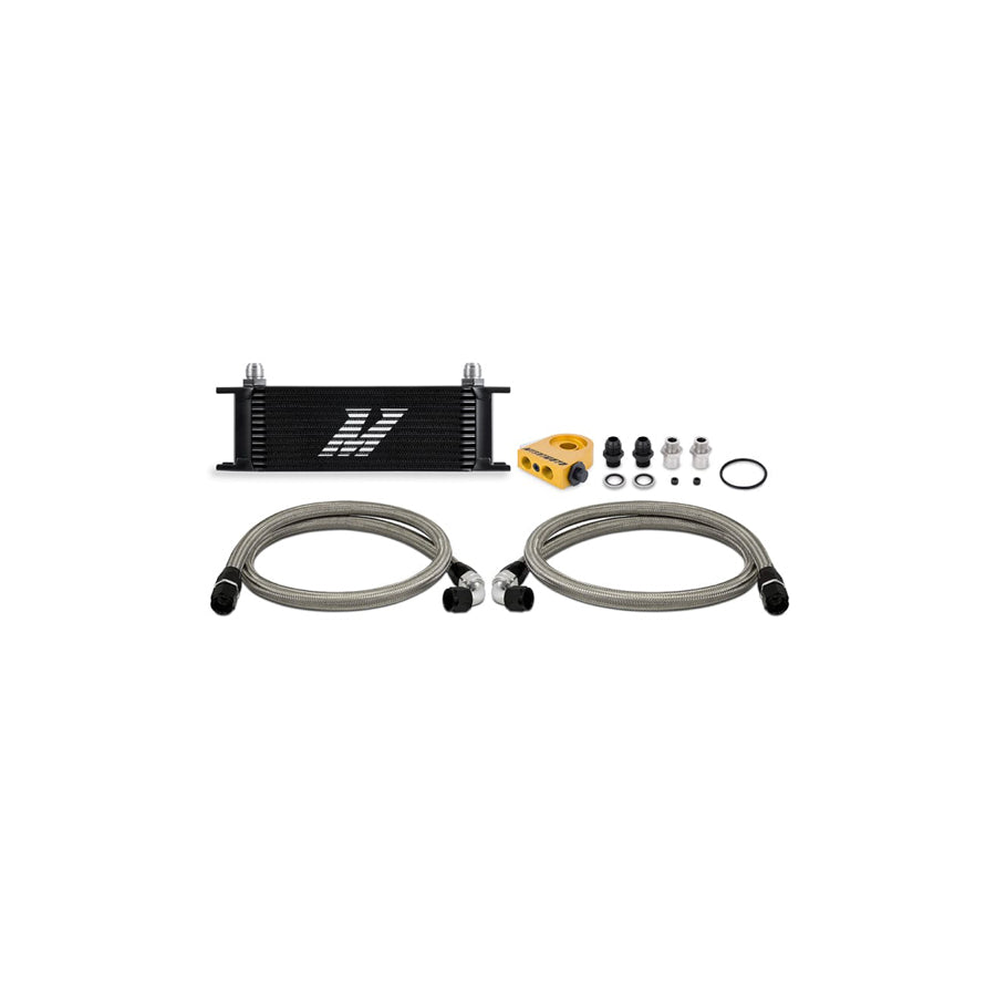 Mishimoto MMOC-U13TBK Universal Thermostatic Oil Cooler Kit 13-Row Black