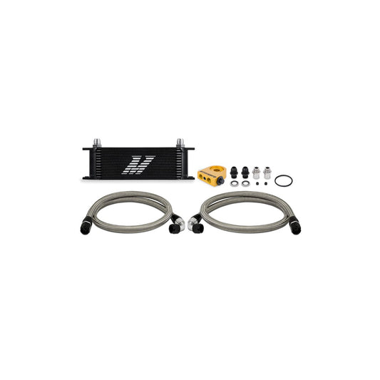 Mishimoto MMOC-U13TBK Universal Thermostatic Oil Cooler Kit 13-Row Black