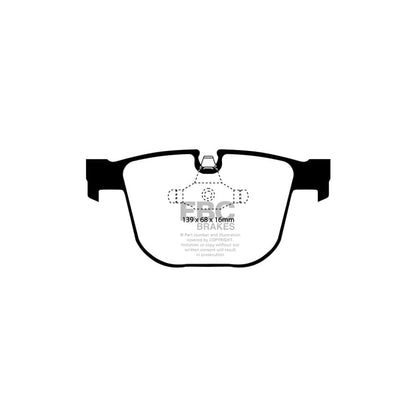 EBC PD04KR205 BMW E60 E63 E64 Bluestuff Rear Brake Pad & Plain Disc Kit - ATE Caliper 2 | ML Performance UK Car Parts