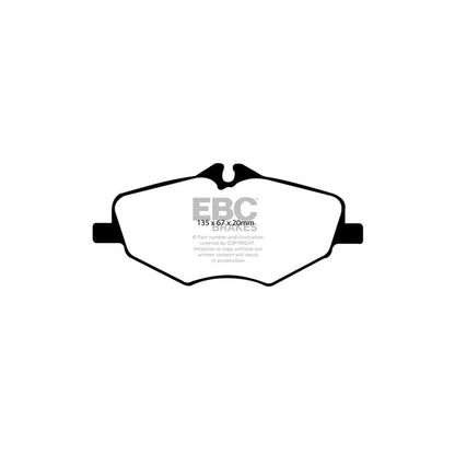 EBC PD01KF937 Mercedes-Benz W/T211 Greenstuff Front Brake Pad & Plain Disc Kit  - ATE Caliper 2 | ML Performance UK Car Parts