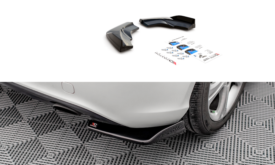 Maxton Design ME-A-176-RSD1T Rear Side Splitters V.1 Mercedes Benz A-Class W176 | ML Performance UK Car Parts