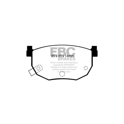 EBC PDKR651 Nissan Bluebird Ultimax Rear Brake Pad & Plain Disc Kit - Sumitomo Caliper 2 | ML Performance UK Car Parts