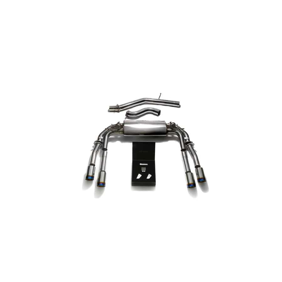 Armytrix AUVS4-QS11B Valvetronic Exhaust System Audi S3 8V Sedan 2.0 Turbo 2013-2021 with Quad Blue Coated 3.5" | ML Performance UK UK Car Parts