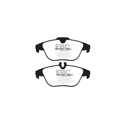 EBC PD01KR494 Mercedes-Benz W/S/C204 A/C207 Greenstuff Rear Brake Pad & Plain Disc Kit 2 | ML Performance UK Car Parts
