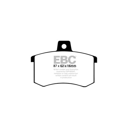 EBC PD01KR021 Alfa Romeo Fiat Lancia Greenstuff Rear Brake Pad & Plain Disc Kit - Girling/TRW Caliper (Inc. 164, Croma, Thema) 2 | ML Performance UK Car Parts