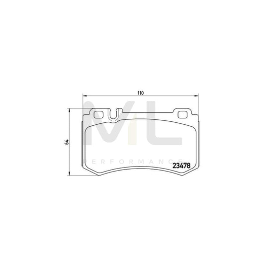 Brembo P 50 077 Brake Pad Set Prepared For Wear Indicator | ML Performance Car Parts
