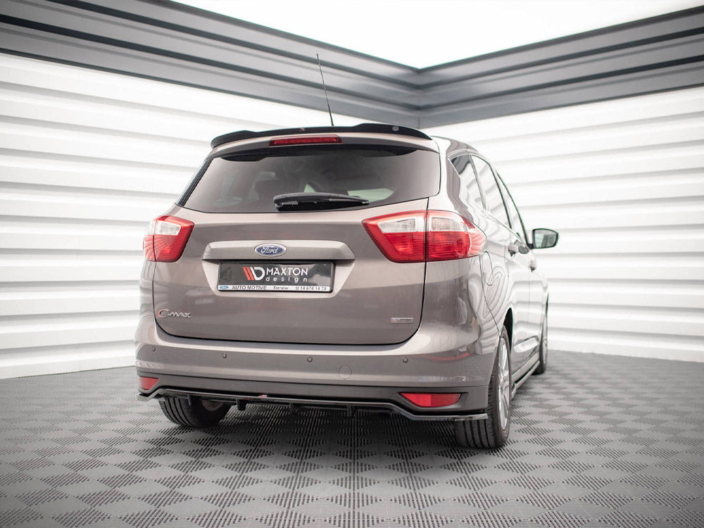 Maxton Design Ford C-Max MK2 (2010-2014) Central Rear Splitter (vertical Bars)