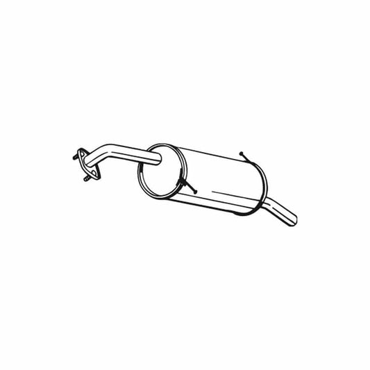 Bosal 171-045 Rear Silencer For Mazda 2 Hatchback (De, Dh)