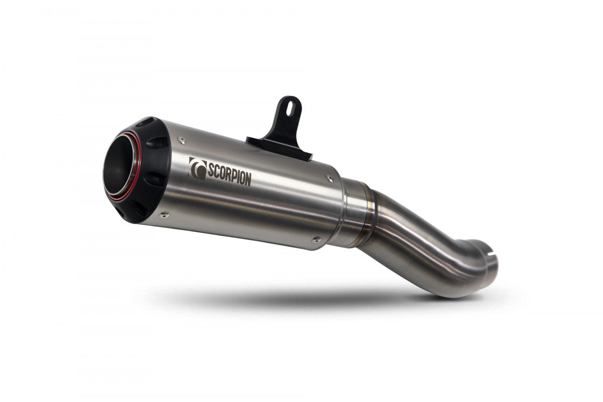 Scorpion PKA135SEO Kawasaki Z H2 Red Power Slip-On - Brushed Stainless Steel Sleeve | ML Performance UK UK