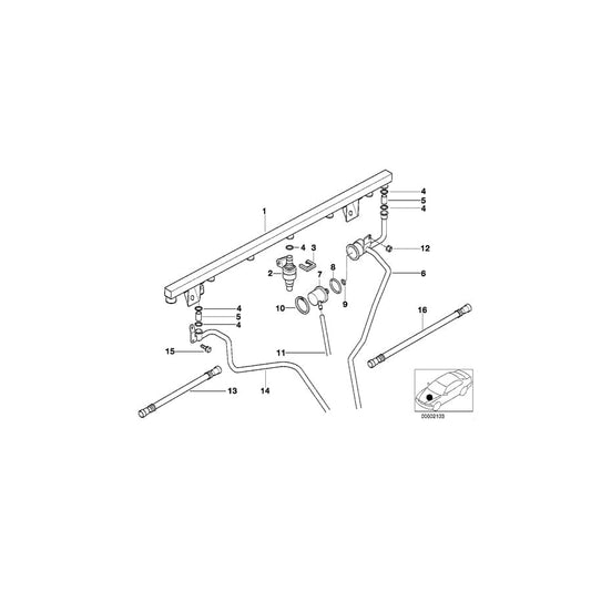 Genuine BMW 11731337503 E36 Vacuum Hose Black 110mm/SLS (Inc. R65T & R 100 GS) | ML Performance UK Car Parts